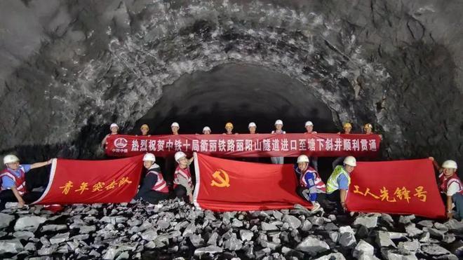 征战“万米长隧”！中铁十局衢丽铁路丽阳山隧道实现阶段贯通目标