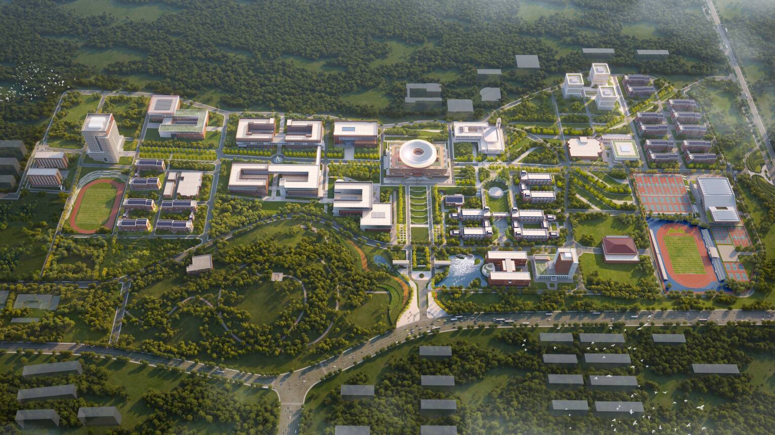 全国首个!空天信息大学建设工程项目二期一批次主体结构全面封顶(图5)